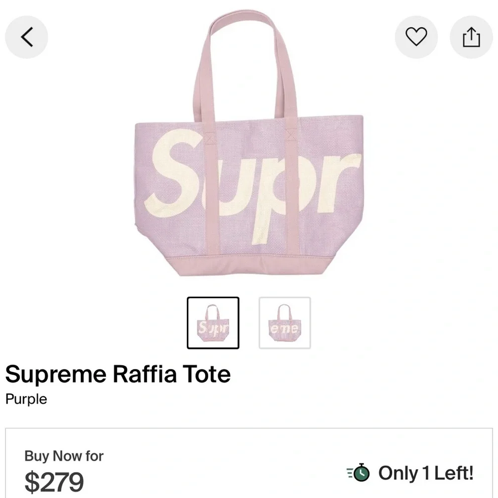 Supreme Raffia Tote - Picture 8 of 8